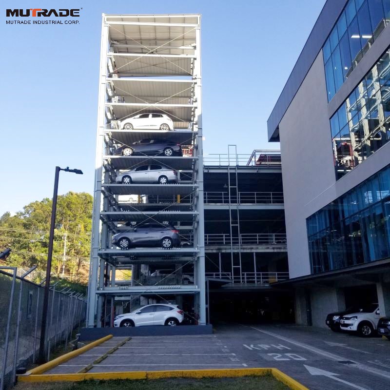 Mutrade tower parking system automated parking robotic system multilevet ATP 10