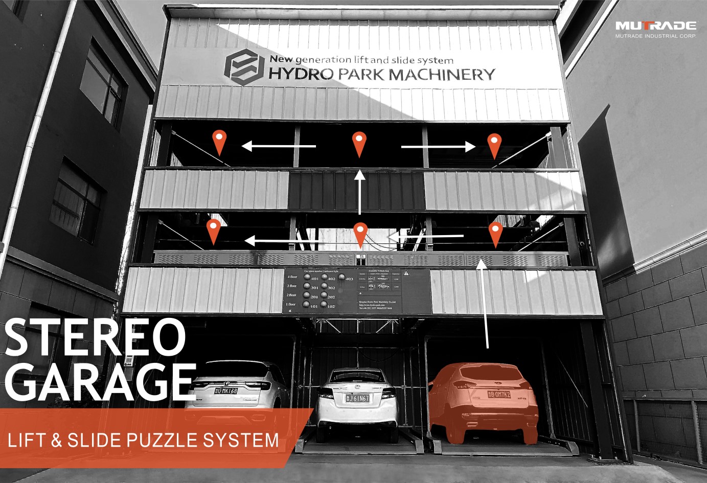 Головоломка BDP стерео гараж підйомно-розсувний багаторівневий паркувальний гідравлічний фарфоровий паркувальне обладнання