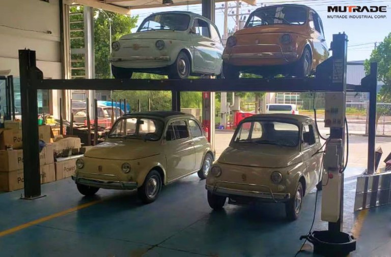 4 post hydraulic car parking lift mutrade CE TUV EAC high quality china price heavy duty — копия