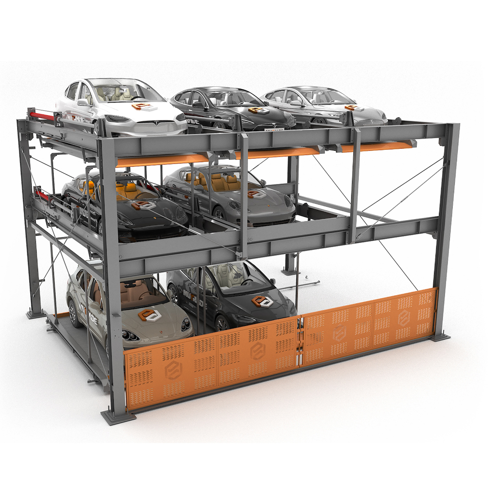 BDP 3 подов многостепенен пъзел система за паркиране повдигане и плъзгане паркиране Mutrade високо качество