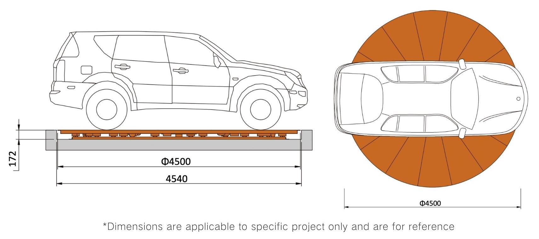 ELEVATING PARKING EFISIENSI: NGANGGO CTT OUTDOOR CAR Turntable kanggo FASILITAS PARKING PRIBADI REPUBLIK CZECH