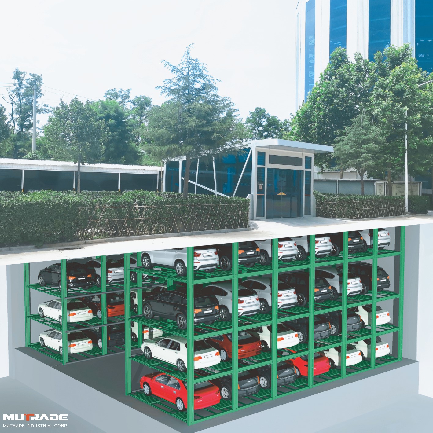 robotic parking system mutrade automated rotary parking