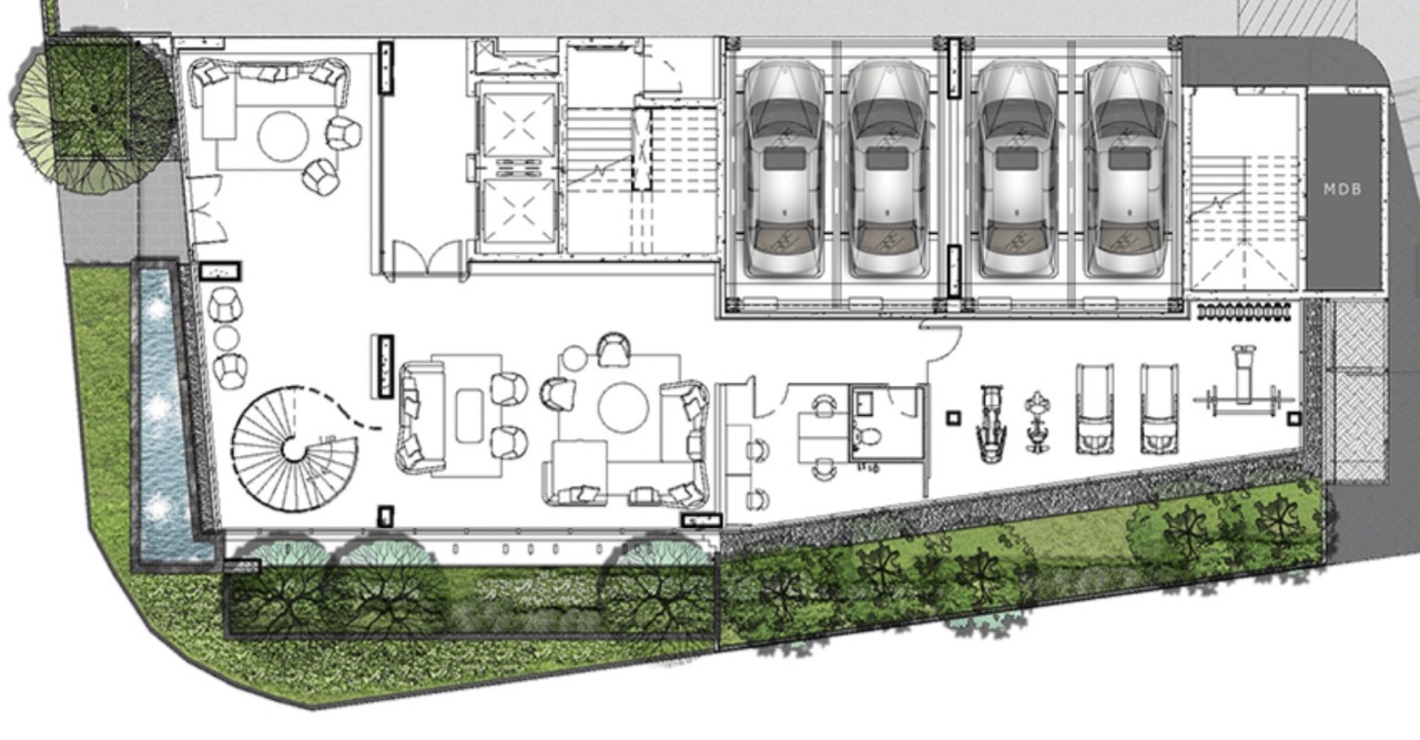 BDP-1 + 2 SISTEMA INNOVATIVO DI PARCHEGGIO PIT PUZZLE PER UN CONDOMINIUM RESIDENZIALE IN TAILANDIA